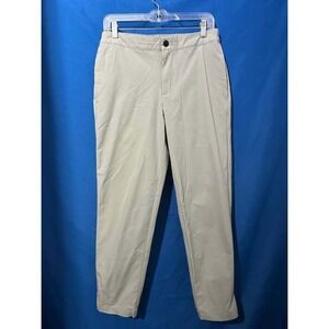 Banana Republic Mens 32 Jogger Pants Stone Gray Elastic Waist Hybrid Performance